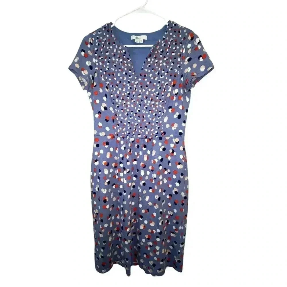 Womens Boden Floral Cotton Knee Length/Midi Dress
